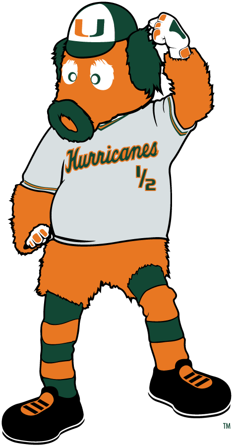 Miami Hurricanes 2024-Pres Mascot Logo v2 diy iron on heat transfer Miami Hurricanes 2024-Pres Mascot Logo v2 diy iron on heat transfer